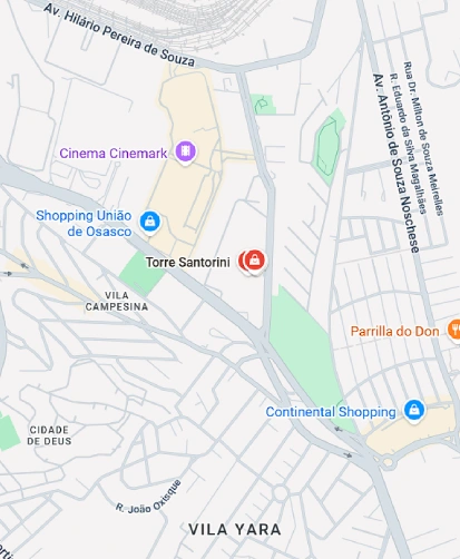 Localização da unidade Vila Yara – Autonomistas