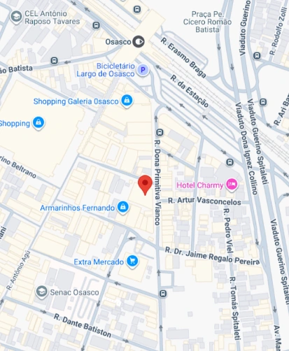 Localização da unidade Primitiva Vianco no Google Maps