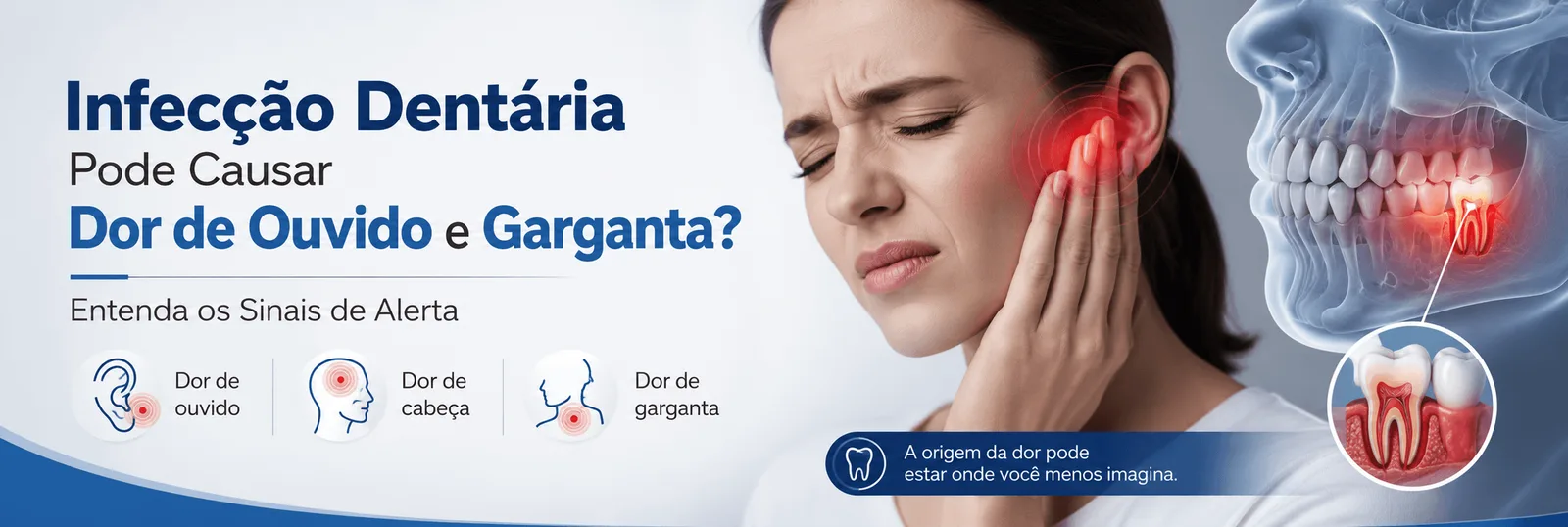 Infecção dentária pode causar dor de ouvido e Garganta? Entenda os sinais de alerta